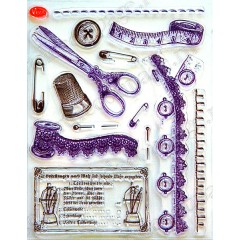 Штампы силиконовые Viva-Silikon-Stempel D83 "Ателье, шитье",14х18 см, Германия