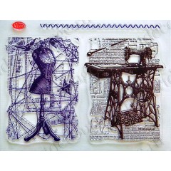 Штампы силиконовые Viva-Silikon-Stempel D84 "Фон, ателье",14х18 см, Германия