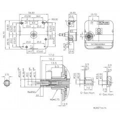 Часовой кварцевый механизм усиленный с плавным ходом, ось 17 мм, Young Town (Гонконг)