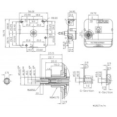Часовой кварцевый механизм усиленный с плавным ходом, ось 23 мм, Young Town (Гонконг)