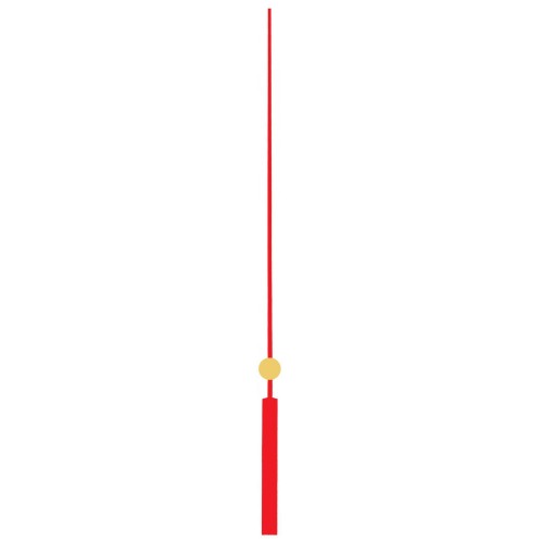 Стрелка секундная YT6084red, красный металл, 140 мм, Young Town