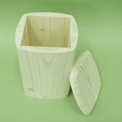 Банка закругленная, сосна, 14х14х20 см, Россия