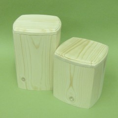 Банка закругленная, сосна, 14х14х15,5 см, Россия