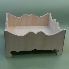 Заготовка сухарница на ажурных ножках, фанера, 18х18х9 см