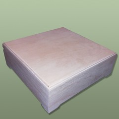 Заготовка шкатулка деревянная 9 отделений, 22,5 х 22,5 х 8 см, Россия