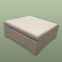 Заготовка шкатулка деревянная 9 отделений, 22,5 х 22,5 х 8 см, Россия