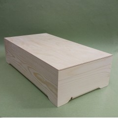 Заготовка шкатулка деревянная 8 отделений, сосна, 32х17х9 см, Россия