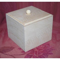 Заготовка коробка большая, фанера, 14х14х14 см, Россия