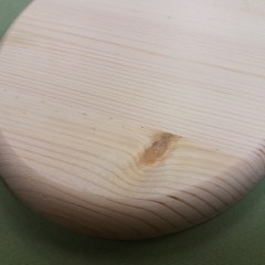 Заготовка панно круглое 15 см, сосны, круглый край, Россия