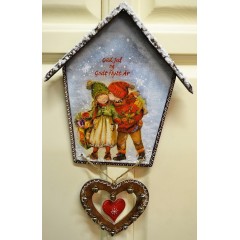 Заготовка ключница "Домик" без крючков, 22х16 см, Россия