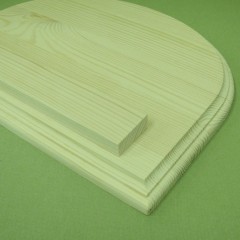 Заготовка ключница закругленная с планкой, сосна, 19х25 см, Россия