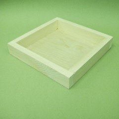 Заготовка планшет деревянный квадратный, 25х25х4,3 см, Россия