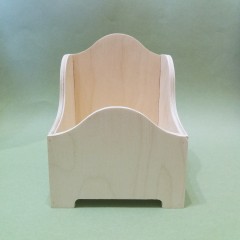 Заготовка деревянная фигурная коробка на ножках, фанера, 10х13х17 см, Россия