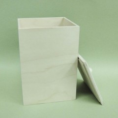 Заготовка короб средний, фанера, 14х14х20 см, Россия