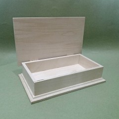 Заготовка купюрница деревянная с фаской, 19х11х5 см, Россия