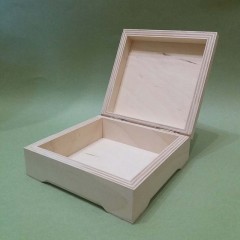 Заготовка шкатулка деревянная 13х13х5 см, Россия