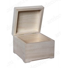 Заготовка шкатулка деревянная 13х13х10 см, Россия