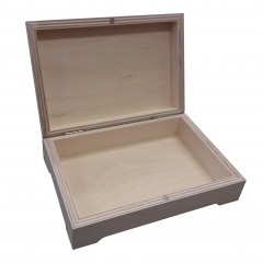 Заготовка шкатулка деревянная с магнитным замком, 13х19х5 см, Россия