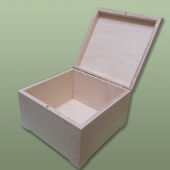 Заготовка шкатулка деревянная с магнитным замком, 20х20х13 см, Россия