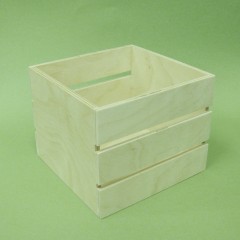 Заготовка Ящик квадратный реечный, сосна, 15х15хh12 см, Россия