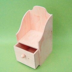 Заготовка комодик полочка с двумя ящиками, 25,5х12,5х26 см, Россия