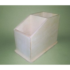 Заготовка карандашница двойная Квадрат, фанера, Россия