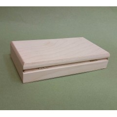 Заготовка купюрница деревянная с магнитным замком, 18х10х3,7 см