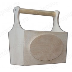 Заготовка дощечка накладка овальная, фанера, 10х15 см, Россия