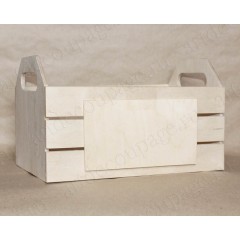 Заготовка панно прямоугольное с фаской, фанера, 14х24 см, Россия