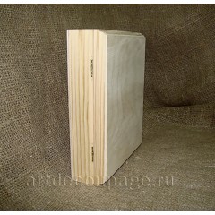 Заготовка ключница с дверцей, сосна, 18,5х5,5х22 см, Россия