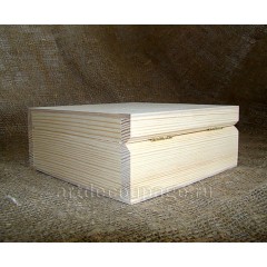 Заготовка шкатулка квадратная большая, сосна, 18х18х6 см, Россия