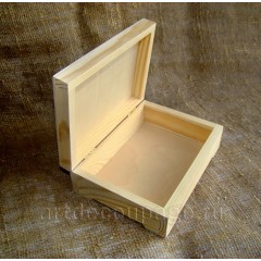 Заготовка шкатулка из сосны, 18х11,5х6 см, Россия
