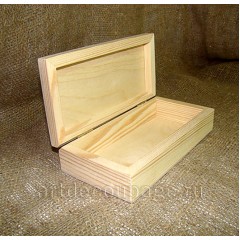 Заготовка шкатулка купюрница из сосны, 19х10х4 см, Россия