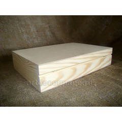 Заготовка шкатулка большая для бумаг, сосна, 33х26х7 см, Россия