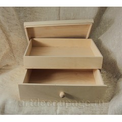 Заготовка комод со съемной крышкой, фанера, 23х32х16.5 см, Россия