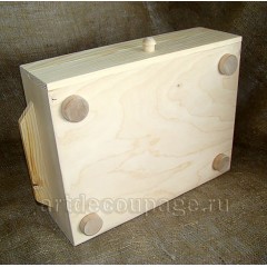 Заготовка поднос сервировочный из сосны, 40х27х11 см, Россия