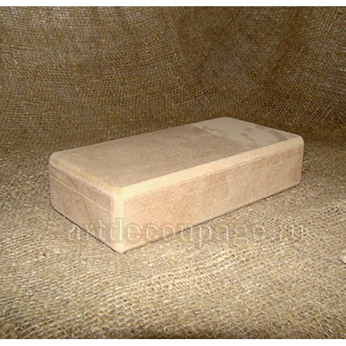 Заготовка шкатулка купюрница круглый край, МДФ, 18x9x4 см, Россия