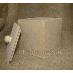 Заготовка коробка малая, МДФ, 10х10х11 см, Россия