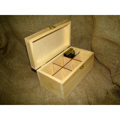 Заготовка шкаиулка для чайных пакетиков 6 отделений, сосна, 22х12х10,5 см, Россия