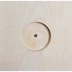 Заготовка часы Овальные с фаской, массив березы, 26,5х37,5 см, Россия