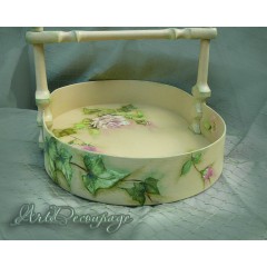 Винтажная клубочница, авторская работа