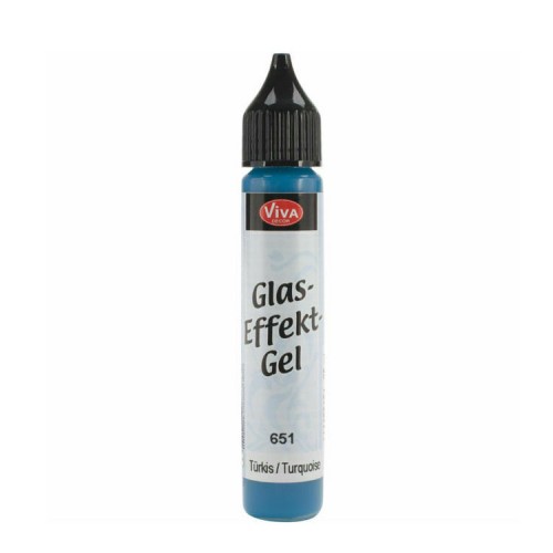 Гель с эффектом стекла Viva-Glaseffekt-Gel, цвет 651 бирюзовый, 25 мл