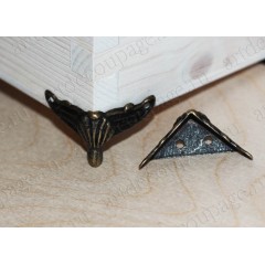 Ножки для шкатулок, 2х2,5 см, цвет античная бронза, 4 штуки