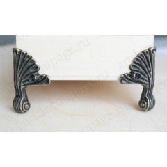 Ножки для шкатулок, 47х35 мм, цвет античная бронза, 4 штуки