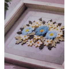 Декоративная вставка в стандартную рамку 15х20 см для объемных работ, цвет бежево-серый