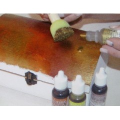 Спонж кисть из поролона, набор 3 размера, 6 шт, Stamperia (Италия)