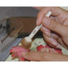 Спонж кисть из поролона, набор 3 размера, 6 шт, Stamperia (Италия)