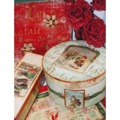 Рисовая бумага для декупажа Stamperia DFS011 "NOEL", 33х48 см