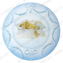 Рисовая бумага для декупажа Stamperia DFS062 "Плюшевые мишки, крепкий сон", 33х48 см