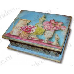 Рисовая бумага для декупажа Stamperia DFS123 "Розовый дом", 33x48 см